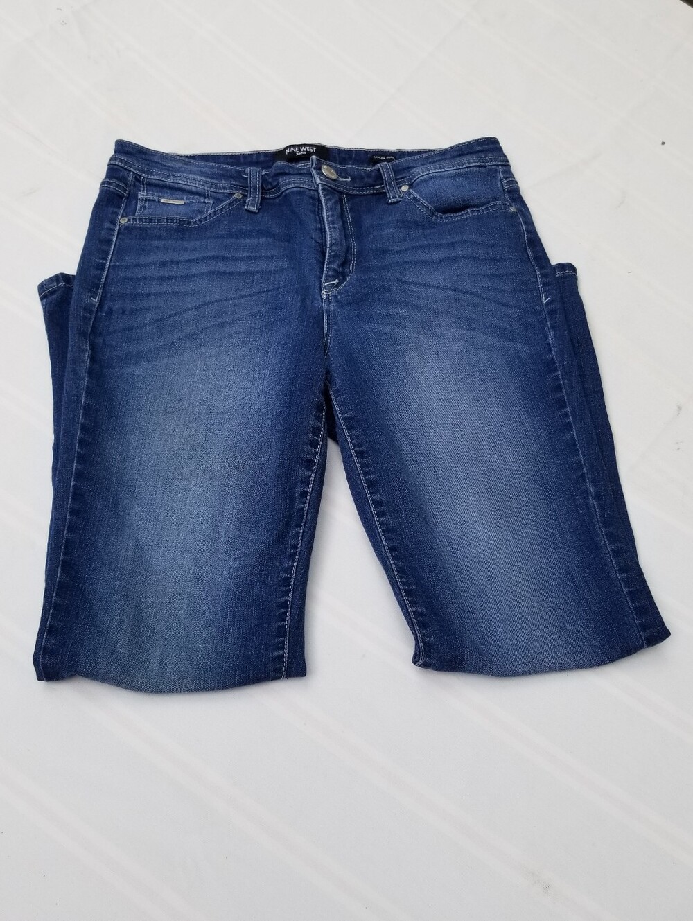Nine West Women's Dark Blue Stretch Skinny Jeans